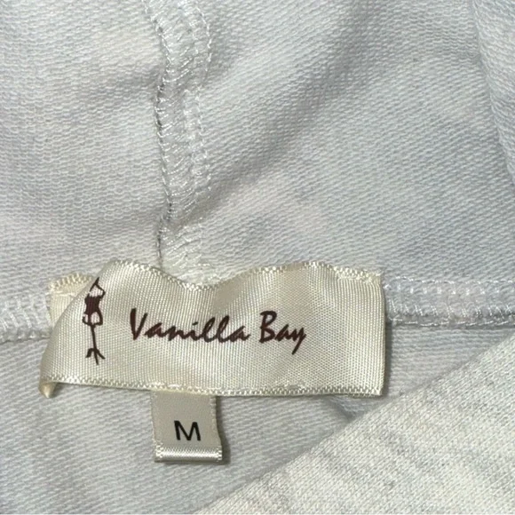 Vanilla Bay Leopard Print Hooded Sweatshirt Cowl Neck Zip Accent M - Picture 5 of 8